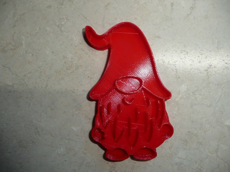 GNOME 3 DWARF GOBLIN MYTHICAL CREATURE COOKIE STAMP EMBOSSER MADE IN USA PR4507 gallery