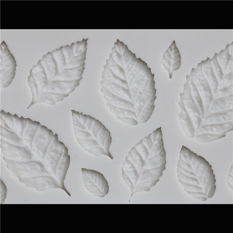 Leaf Shaped Silicone Mold Leaves Cake Decor Fondant Cookies Moulds Baking T^zo gallery