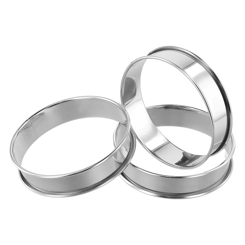 SENJEOK 30 Pack 4 Inch English Muffin Rings, Stainless Steel Crumpet Rings fo... gallery