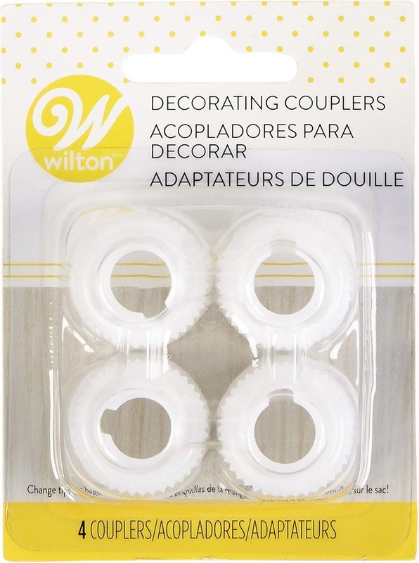 Set of 4 Reusable Decorating Couplers - Perfect for Cake and Cookie Designs gallery