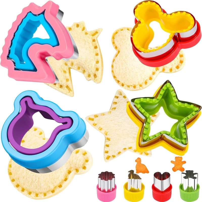 Bento Box Essential: 8-Pc Cute Sandwich Cutters to Make Lunch Fun & Healthy gallery