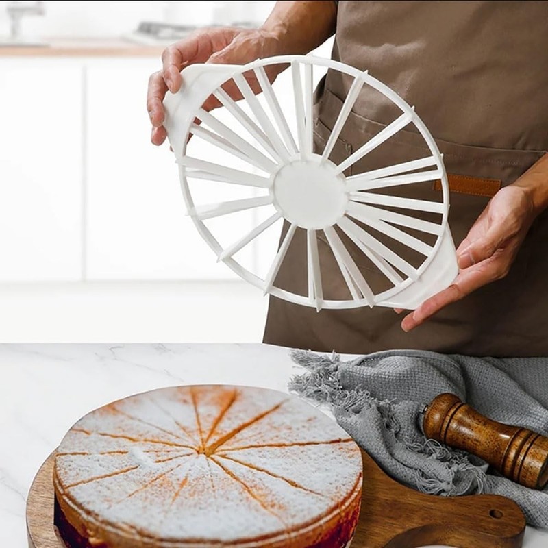 Cake Portion Cutter Cake Portion Marker Round Cake Slicer Double Sided Cake gallery