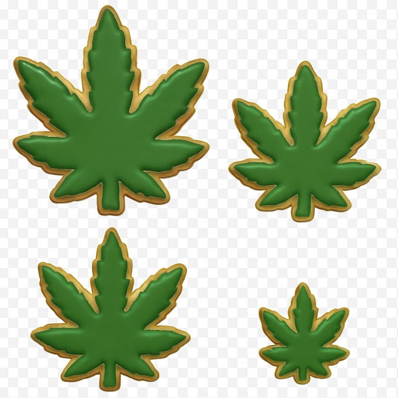 Marijuana Cannabis Pot Leaf Cookie Cutter Set – 4-Piece (4", 3.5", 2.5", 1.5") gallery
