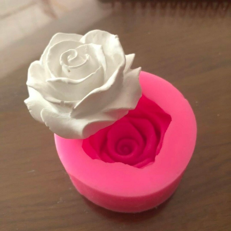 Fleur fleur Rose forme Silicone Fondant savon 3D gâteau moule Cupcake gelée