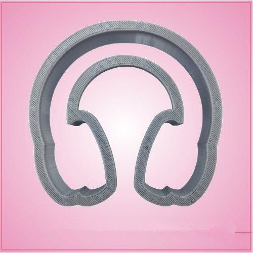 Dycica Headphones Cookie Cutter – 3.5×3.5 Inches, Music Themed, Gray, 1 Piece