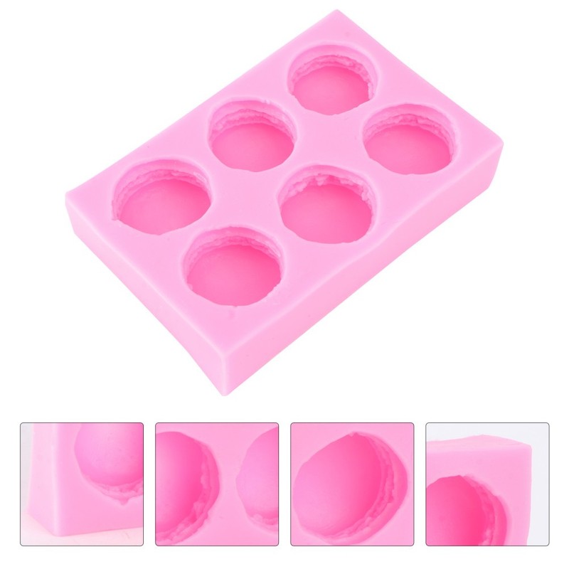 Rosy Silicone Macaron Mold Ideal for Baking Chocolate Soap and Candy Making gallery