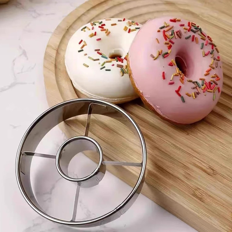 2 Pack Stainless Steel Donut Cutter, 3.86 Inch Doughnut Cutters Mold, Profession gallery