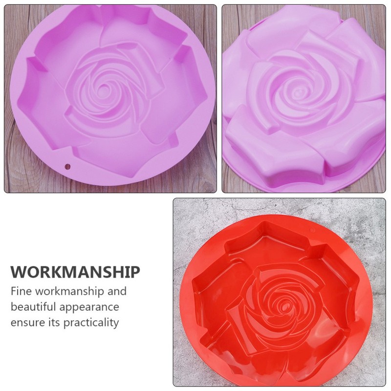 Rose Shape Cake Mold Creative Silicone Mould Practical Baking Mold Mold gallery