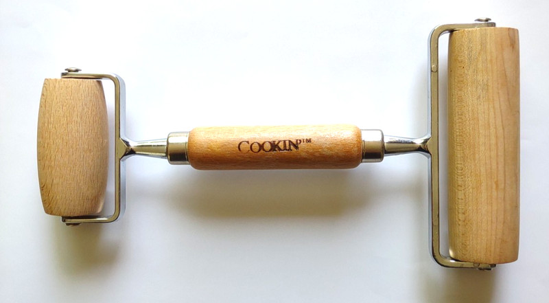 VTG Cookin' The American Way House of Lloyd Double Ended Wood Pastry Roller NEW! gallery