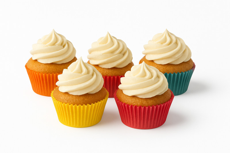 60 Pack Assorted Colour Mini Baking Cups Paper Cupcake Liners Muffin Cases gallery