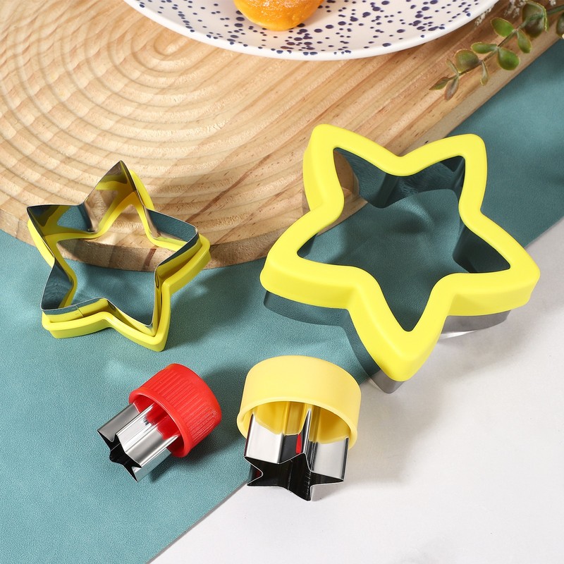 4Pcs Star Cookie Cutters Set Stainless Steel Holiday Cookie Cutters, Mix Color gallery