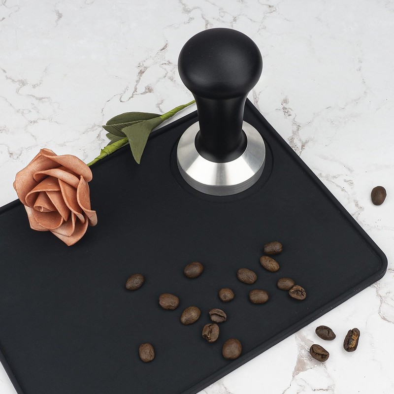 Ezebesta 51mm Coffee Hand Tamper 304 Stainless Steel Base 51 mm, Black gallery