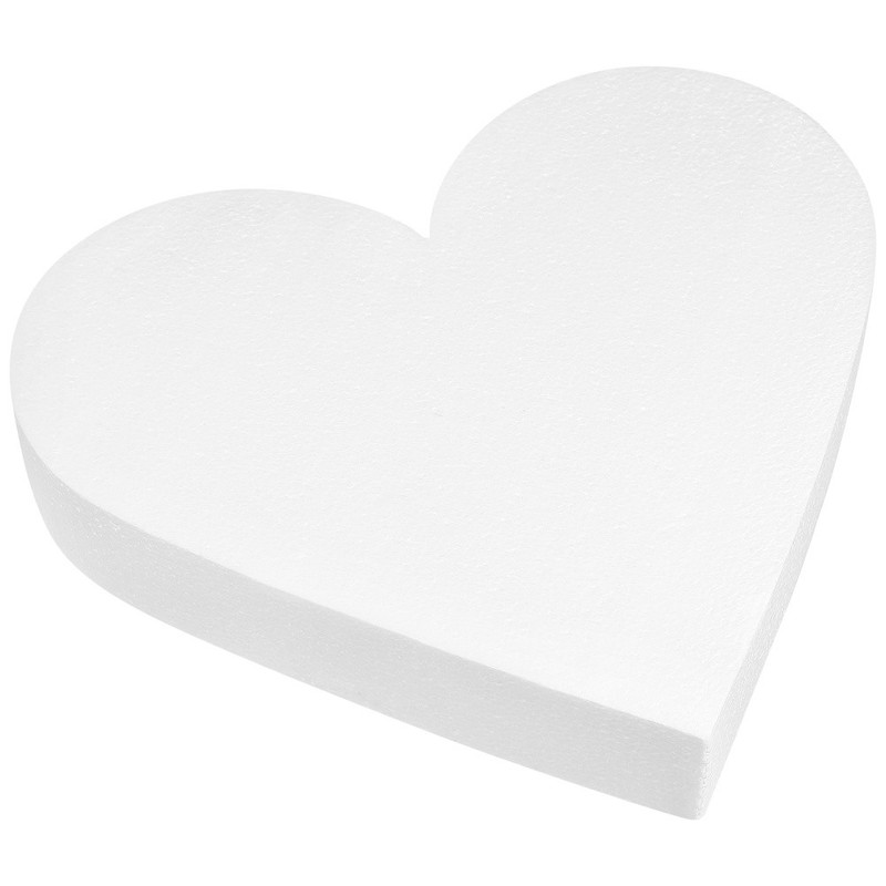 Foam Cake Dummy: Heart Shaped Fake Model – Polystyrene Embryo Doll Cake