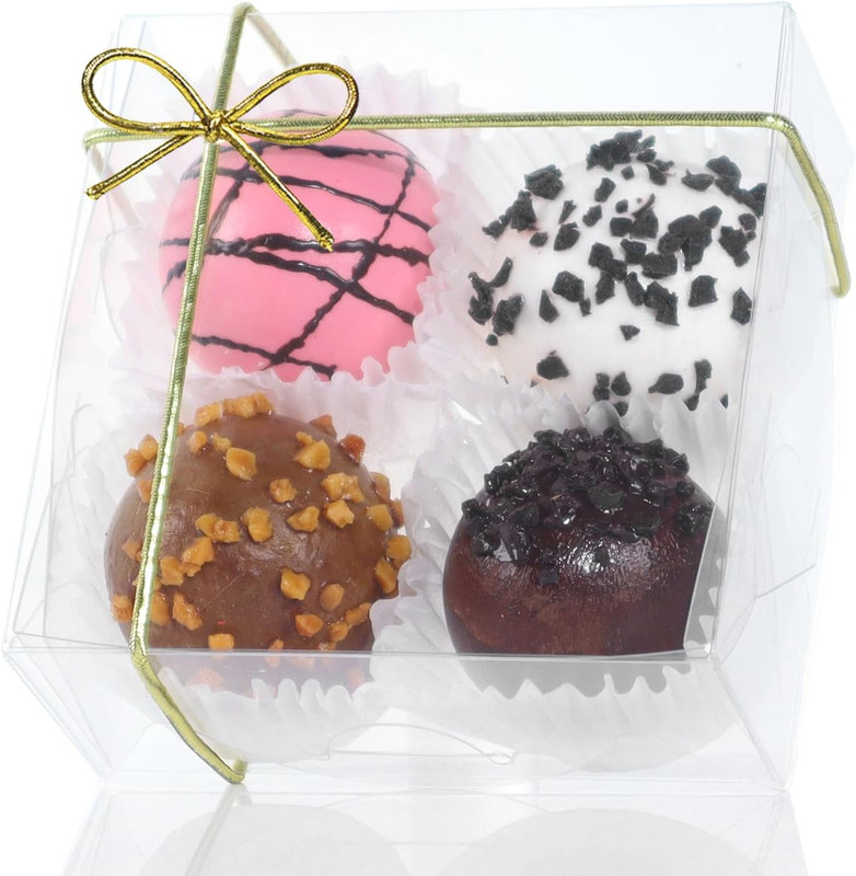 3.3X3.3X1.5Inch 50PCS Clear Cookie Boxes Packaging, Perfect for Displaying Small gallery