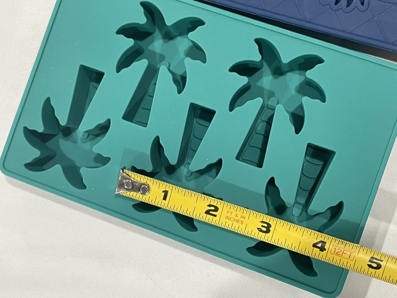 11 Cavity Silicone Molds Fondant Candy, Soap Molds- Pineapples & Palm Trees gallery