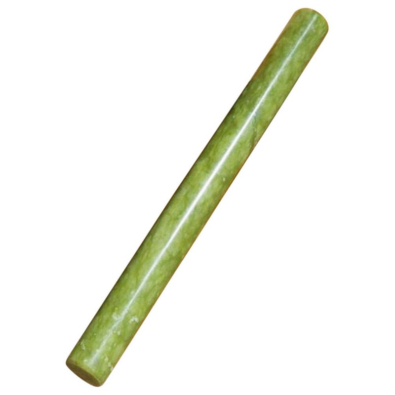 Marble Rolling Pin in Green for Kitchen Baking Pastry and Cookie Preparation
