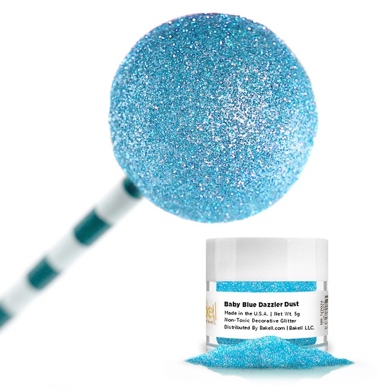 Bakell® 5g Baby Blue Dazzler Dust™ Non Toxic Decorating Glitter