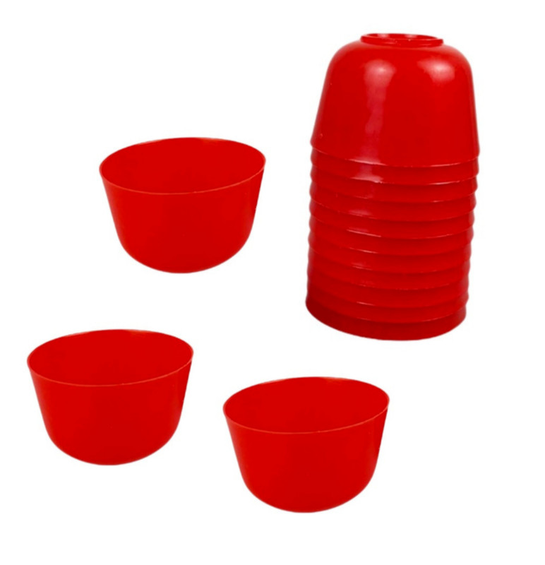 Puto Mold Talam Pichi Kutsinta Kueh Apam Kasui Lompang Red Color 36 Pcs 4.5cm gallery