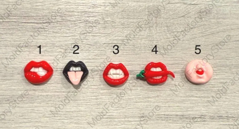 Lips silicone mold, lips mold, cake mold, silicone rubber mold