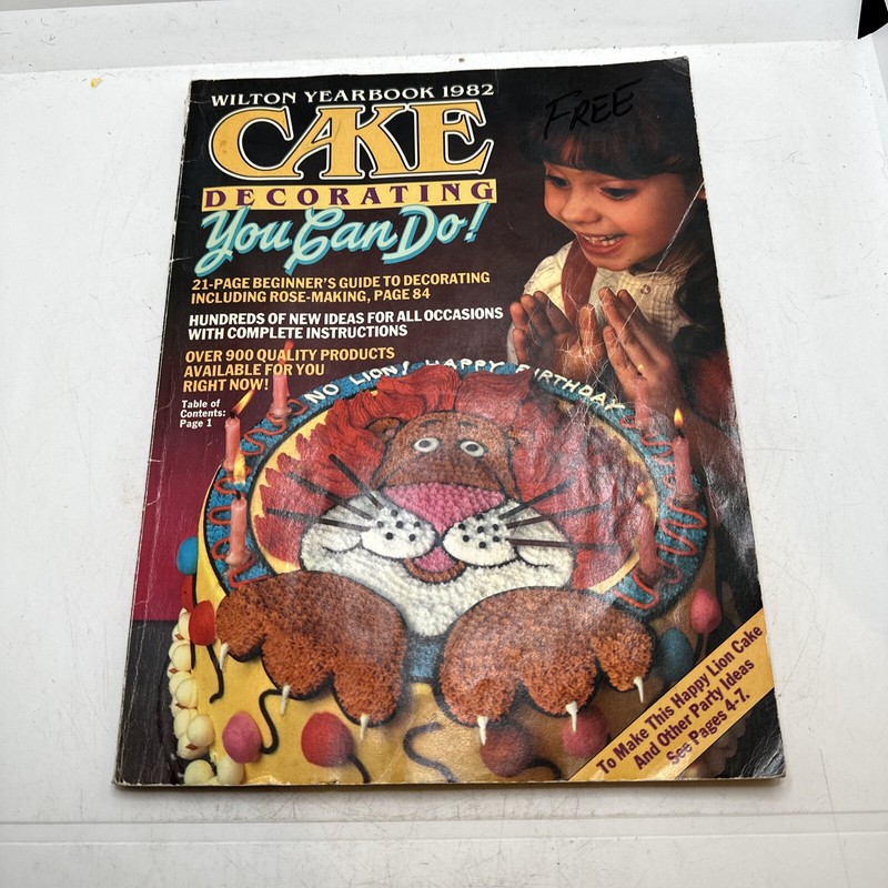 Vintage Wilton 1982 Yearbook Cake Decorating You Can Do It! 184 Pages GUC