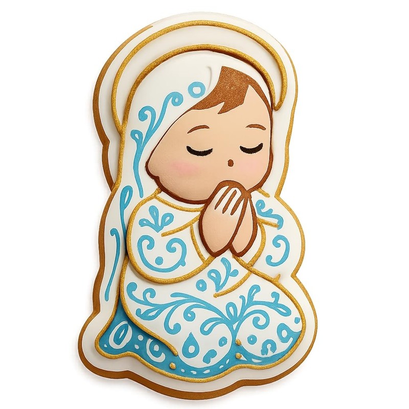 Praying Jesus Cookie Cutter & Stamp – 2.5×4