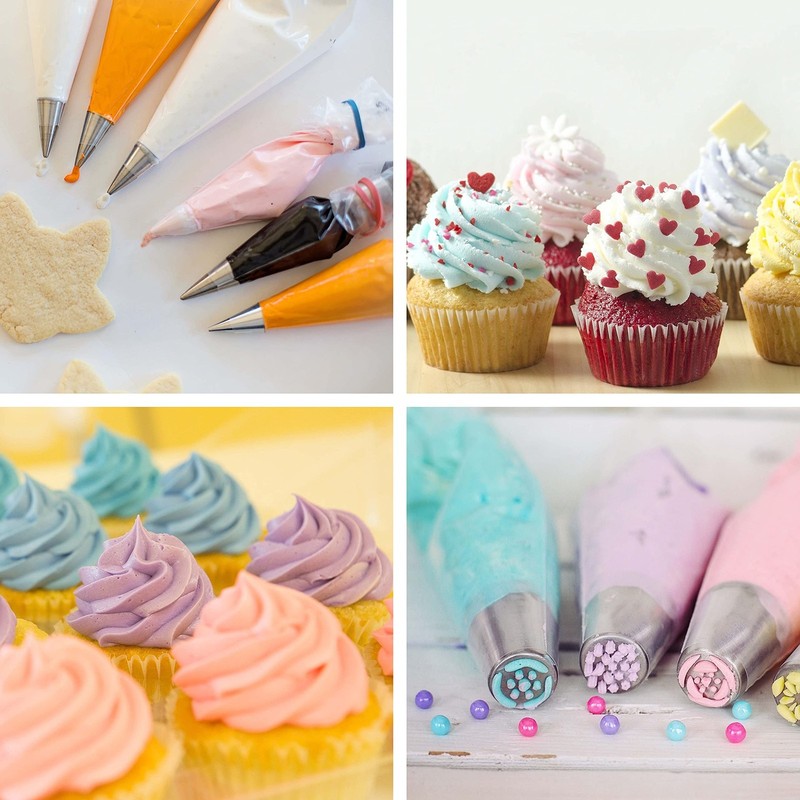 Piping Bags, Pastry Bags 100PCS 12 Inch, Disposable Icing Piping Bags | Tiple... gallery