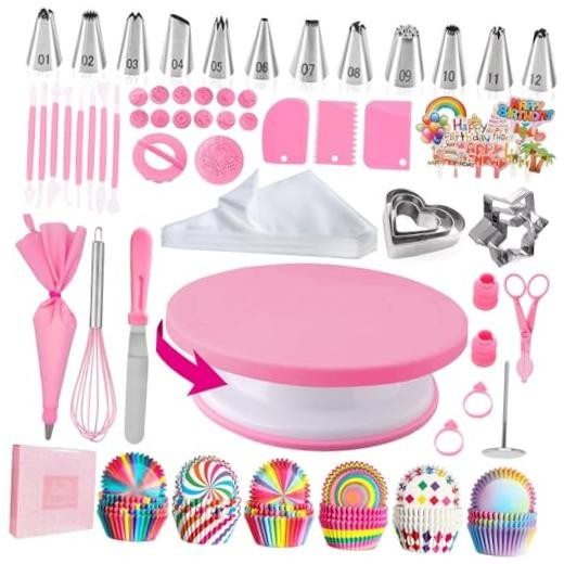 Cake Decorating Kit,Piping Bags and Tips Set,Cake Decorating 255PCS gallery