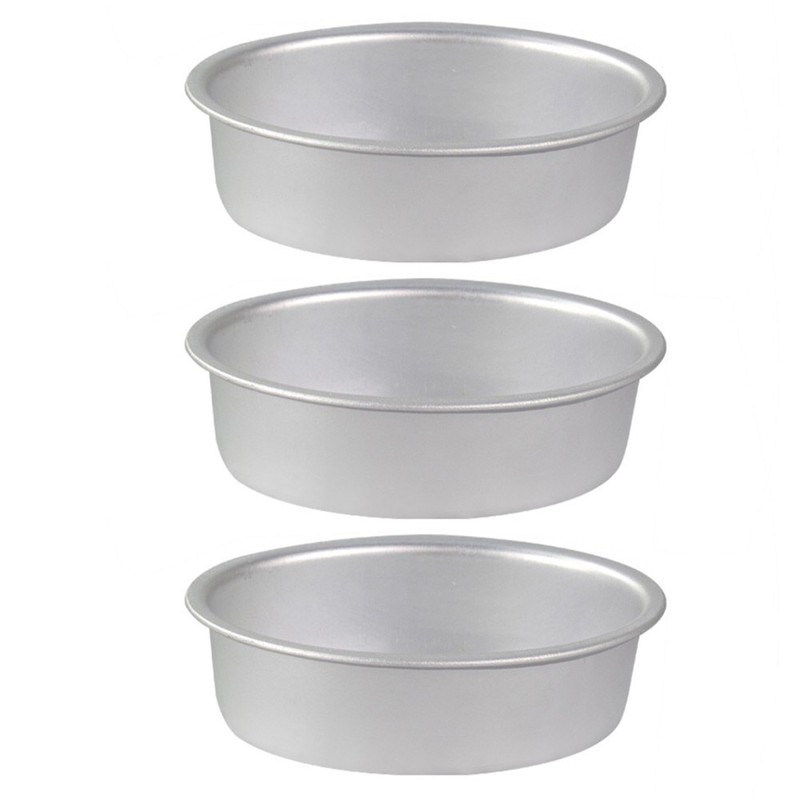 3 Pcs Shaped Oval Cheesecake Pans Non Stick Cake Molds Baking Supplies