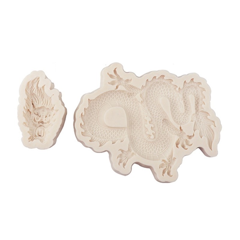 Patterned Dragon Silicone Mold DIY Fondant Cake Chocolate Mold Baking Tool