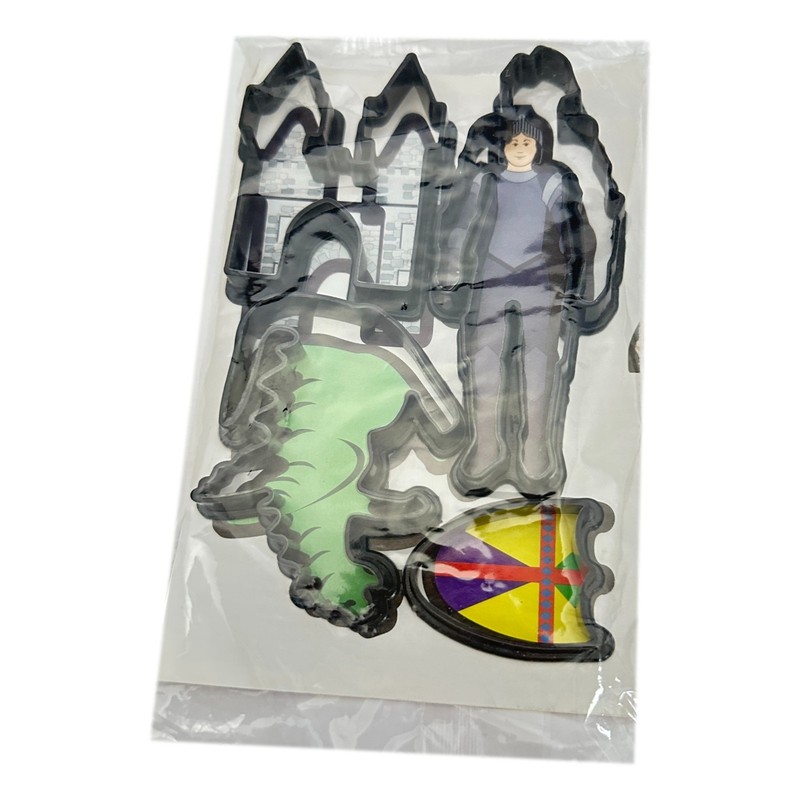 Jello Jiggler Cutter Lot 6 pack of 4 Berry Black Knight Castle Dragon Shield New gallery