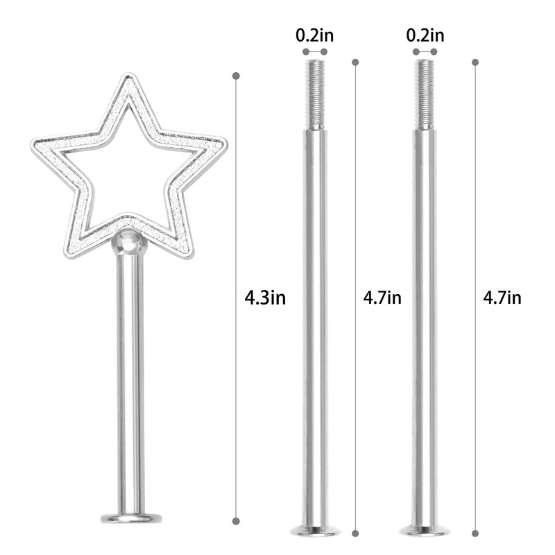 3 Tiered Tray Hardware kit Metal Cake Stand Holder Heavy Duty Fruit Plate Han... gallery