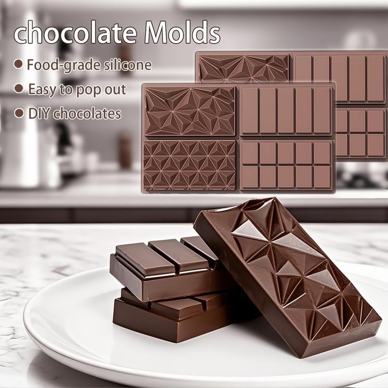 Multipurpose 2 Pack Silicone Molds - Perfect for Chocolate, Candies & More! gallery