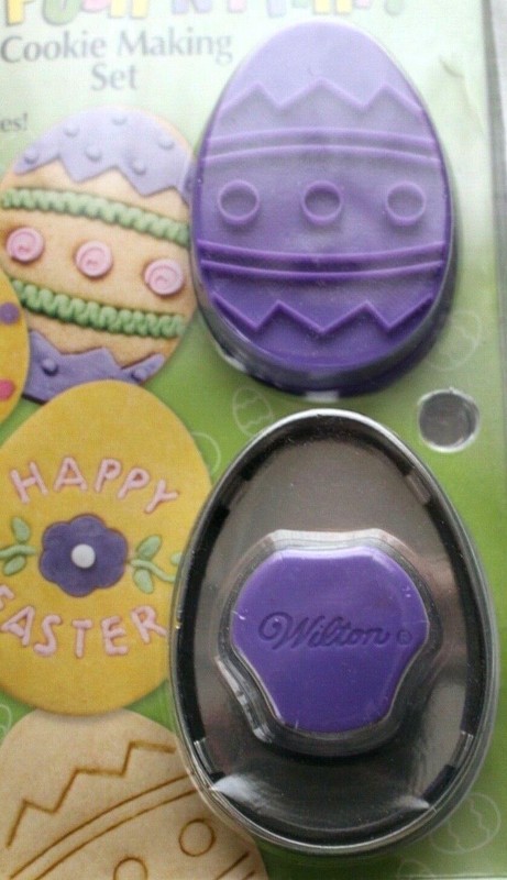 Wilton Easter Egg Push-N-Print Embossed Cookie Making Set w/3 Design Disks gallery