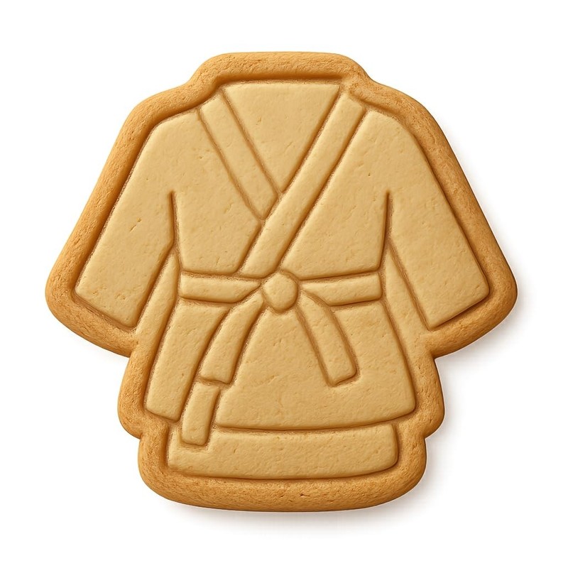Competition Karate Gi Cookie Cutter & Stamp, Fondant & Clay Cutter – 4×4″