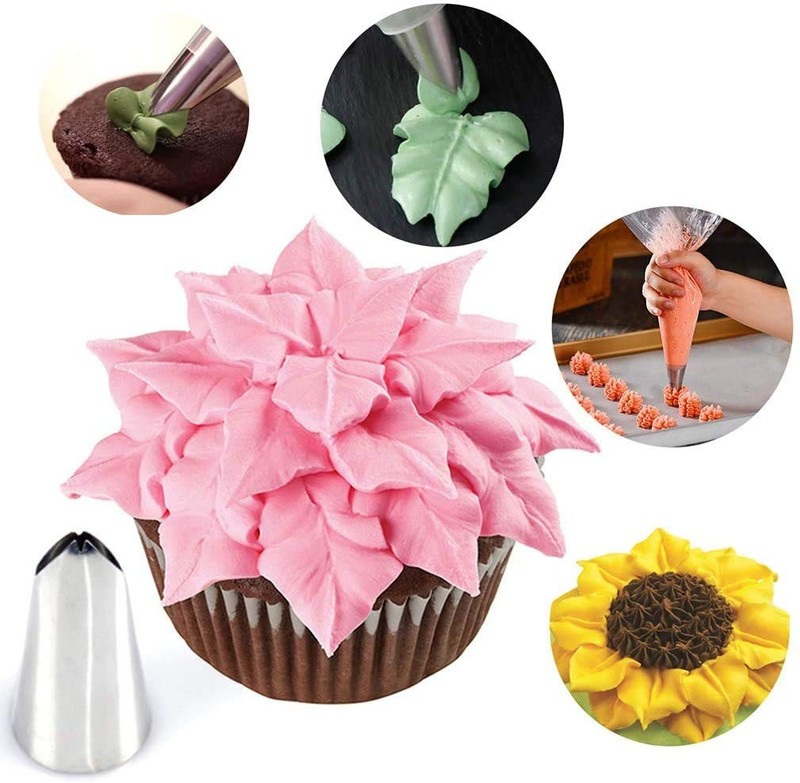 Russian Piping Tips Set, 6 Pcs Russian Tips for Cake Decorating, Large Piping... gallery