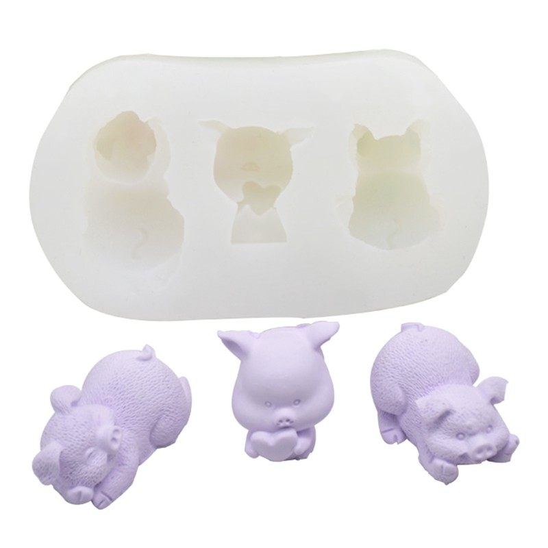 Handmade Pig Soap Molds Cake Tools Chocolate Molds Making Mold Decor gallery