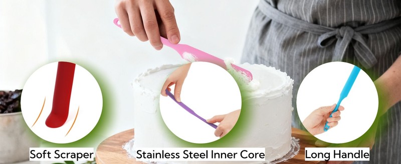 12 Pieces Silicone Jar Spatula, Heat-resistant Jar Scraper Bulk with Long gallery