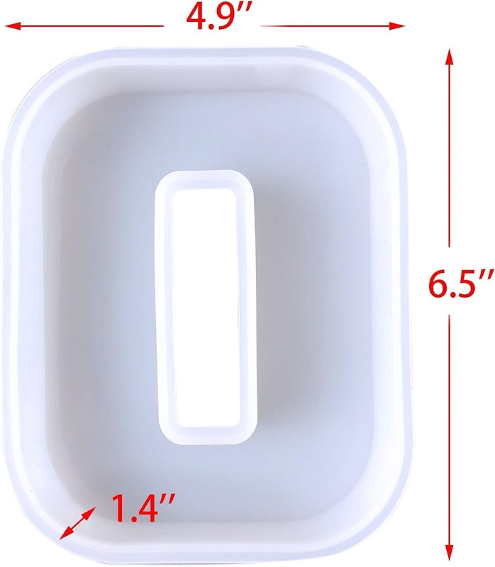 6 inch Alphabet Silicone Letter Mold - 26 Pack Resin Casting gallery