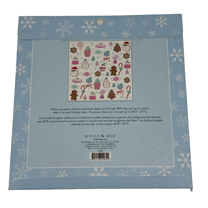 Set of 3, Brand New, Lady Jayne Baked Treat Wraps w/Stickers, 30 Sheets HOLIDAY gallery