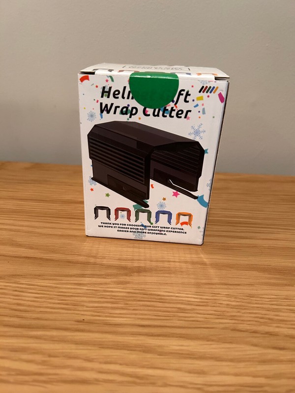 Helmet Gift Wrap Cutter- Quality Gift Wrap Cutter (Black)