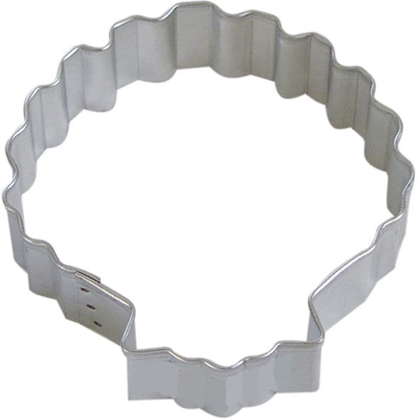 3" Clam Sea Shell Cookie Cutter Tin Steel Sea Ocean Beach Mermaid Luau Party gallery