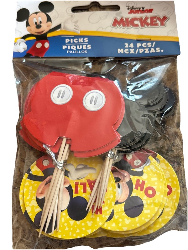 New Disney 24 Cupcake Stand And Toppers Mickey Mouse Set gallery