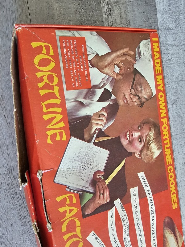 Vtg Cast Iron Aluminum Fortune Cookie Maker Nostalgic Fortune Factory W/ Box gallery