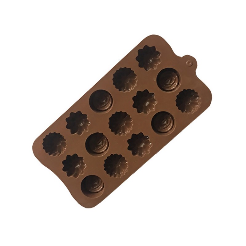 Multi-Pattern Silicone DIY Flower Chocolate Cake Soap Baking Biscuit Tray Mold K