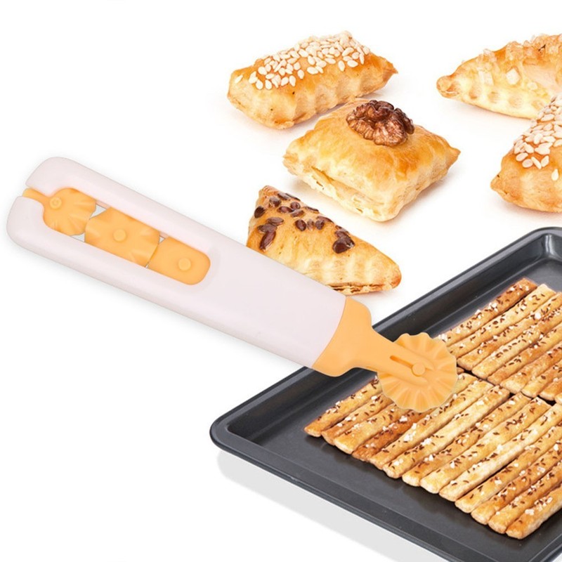 Brand New Roller Cutter Baking Tool For Pizza Pastry Lattice Kitchen Accessories gallery