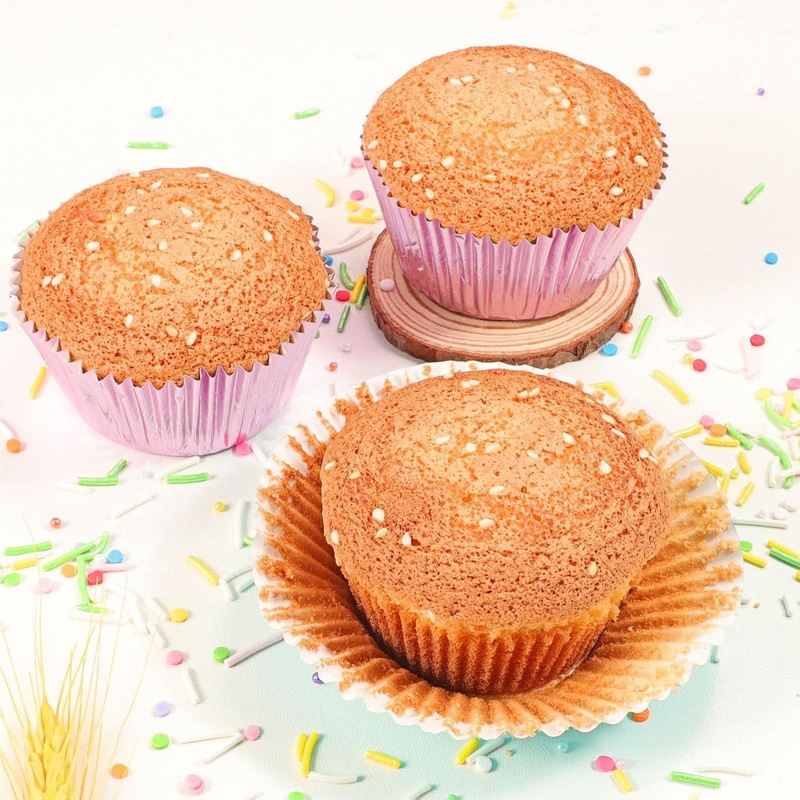 Elegant 150-Count Orchid Purple Foil Baking Cups for Weddings & Birthdays gallery