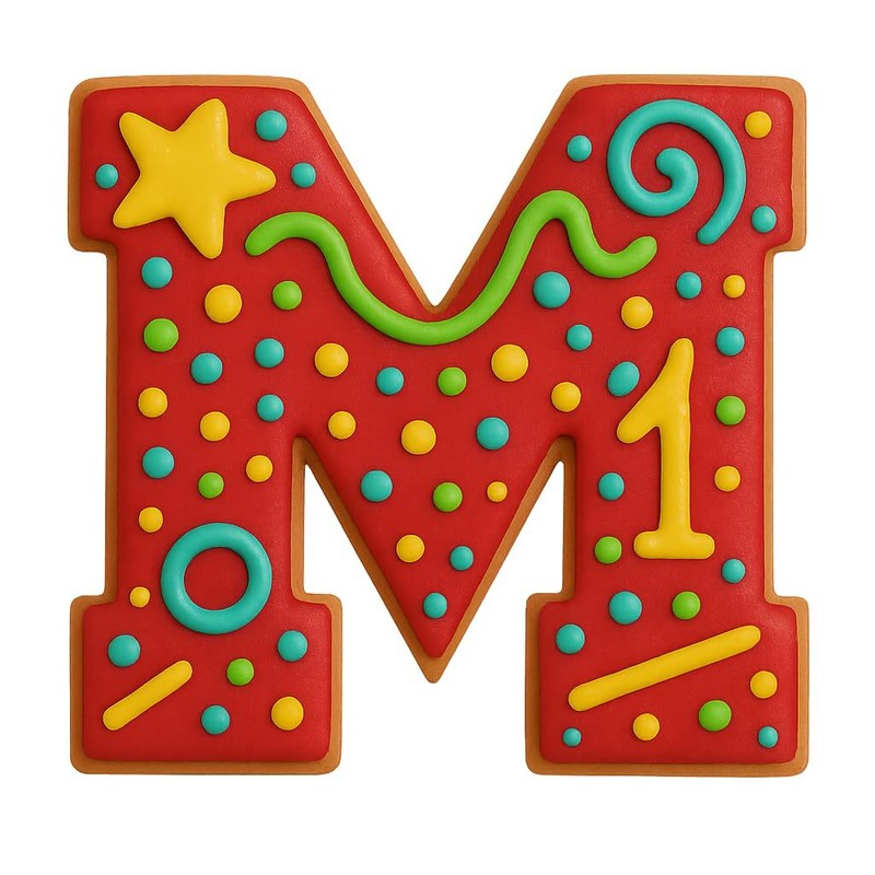 Mighty Gadget Varsity Letter M Cookie Cutter 3 Inch (Random Color) gallery