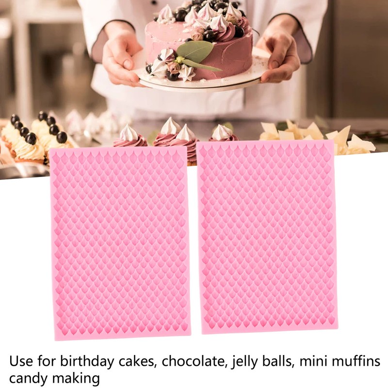 2PCS Type 6 Silicone Mold For Cake Decorating DIY Craft