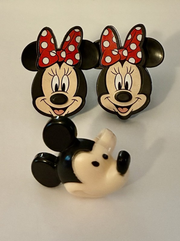 Vintage Disney Mickey Mouse & 2 Minnie Mouse Plastic DecoPac Rings Anoka, MN