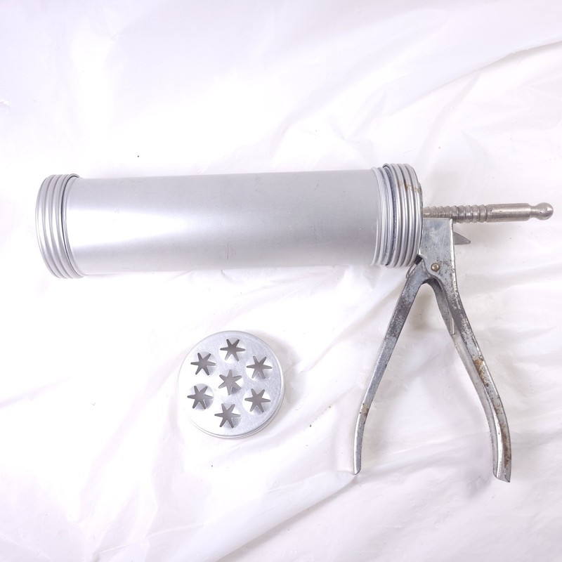 Vintage Aluminum Cookie Press Maker Kitchen Tool
